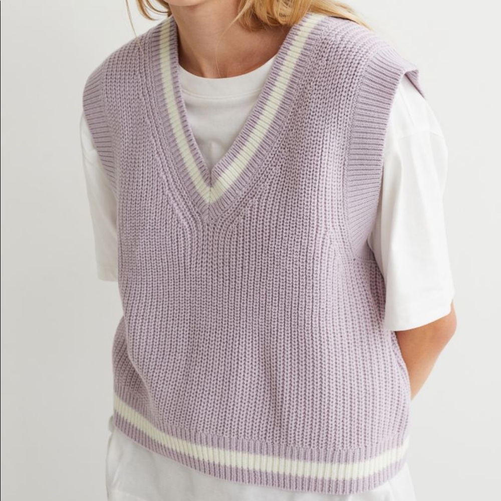 ribbed sweater vest